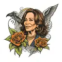 Kamala Harris tattoo design idea
