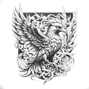 phoenix tattoo design idea