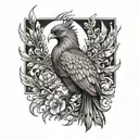 phoenix tattoo design idea