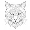 cat tattoo design idea