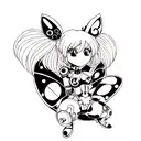 Ladybug tattoo design idea