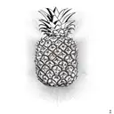 Pineapple tattoo design idea