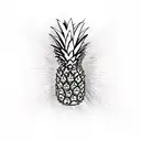 Pineapple tattoo design idea