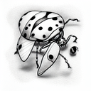 Ladybug tattoo design idea