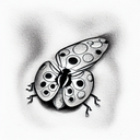 Ladybug tattoo design idea