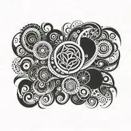 blackout tattoo design idea