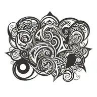 blackout tattoo design idea