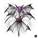 Bat tattoo design idea