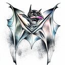 Bat tattoo design idea