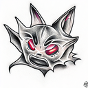 Bat tattoo design idea