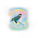 Bird tattoo design idea