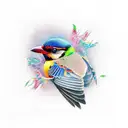 Bird tattoo design idea