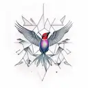 Bird tattoo design idea