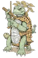 Oogway Turtle tattoo design idea