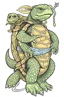 Oogway Turtle tattoo design idea