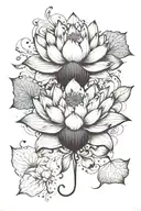 lotus tattoo design idea