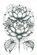 lotus tattoo design idea