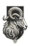 aries tattoo design idea