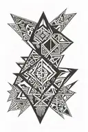 diamond tattoo design idea