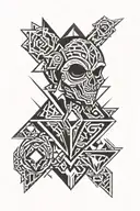diamond tattoo design idea