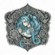 arabic tattoo design idea