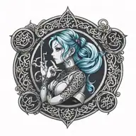 arabic tattoo design idea