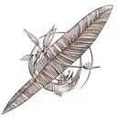 Feather tattoo design idea