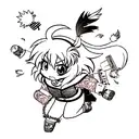 Feather tattoo design idea