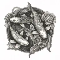 koi-fish tattoo design idea
