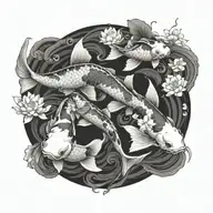 koi-fish tattoo design idea