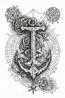 anchor tattoo design idea