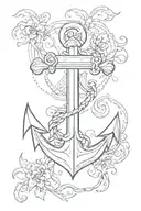 anchor tattoo design idea