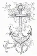 anchor tattoo design idea