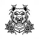 Foo Dog tattoo design idea