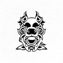 Foo Dog tattoo design idea