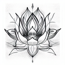 Lotus Flower tattoo design idea