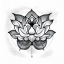 Lotus Flower tattoo design idea