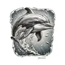 dolphin tattoo design idea