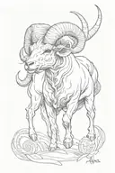 aries tattoo design idea