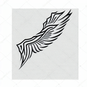 Wing tattoo design idea