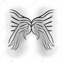 Wing tattoo design idea