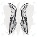 Wing tattoo design idea