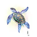 Turtle tattoo design idea