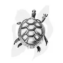 Turtle tattoo design idea