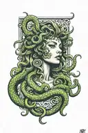 medusa tattoo design idea