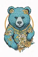 bear tattoo design idea