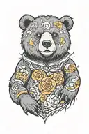 bear tattoo design idea