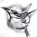 Sparrow tattoo design idea