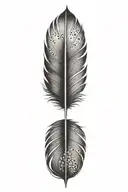 feather tattoo design idea