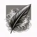 feather tattoo design idea